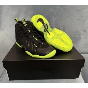 Nike Little Posite Black Volt HF0977 001 Boys Youth Kids Shoes Size 6.5y